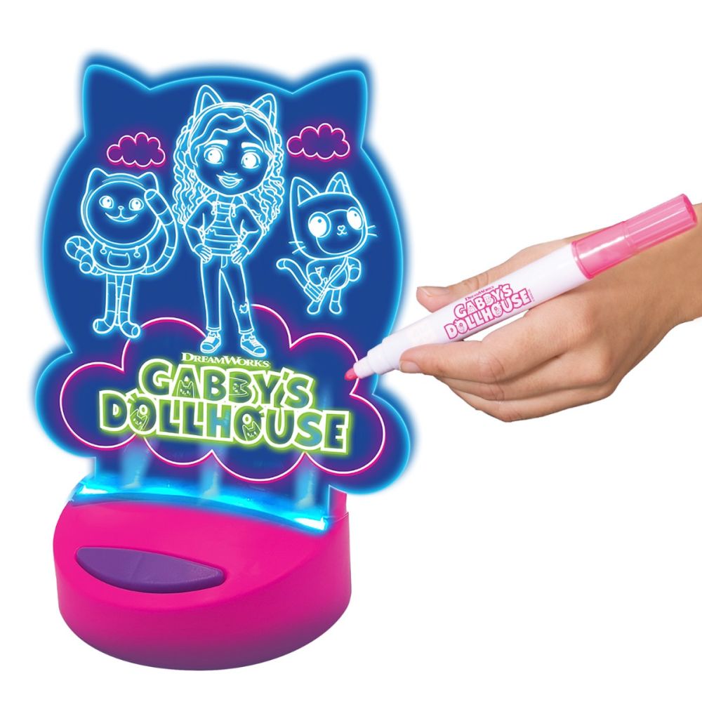 Coloreaza cu lumina, Gabbys Dollhouse, Paint N Lite