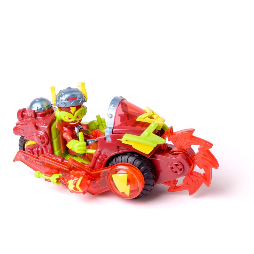 Set vehicul cu figurina Superthings, Kazoom Power, Kid Fury