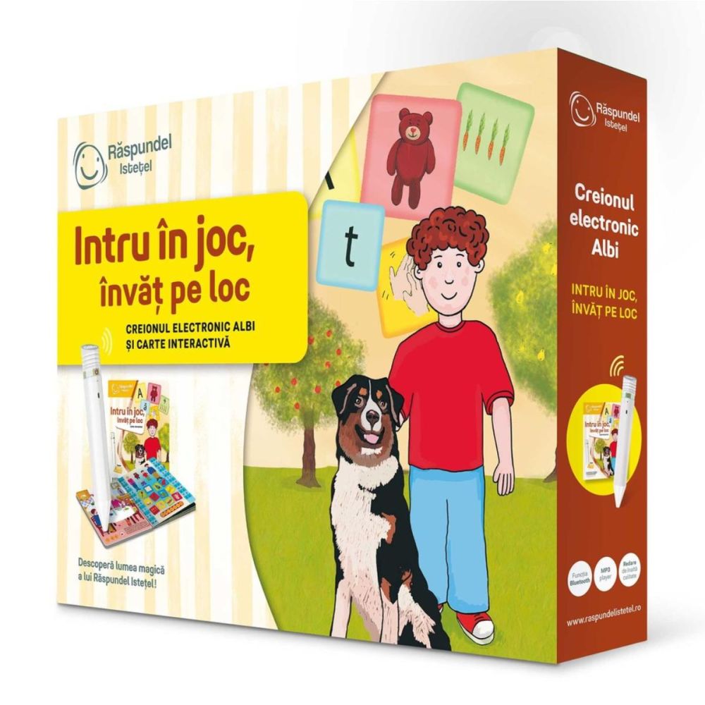 Carte interactiva si creion, Raspundel Istetel, Intru in joc, invat pe loc