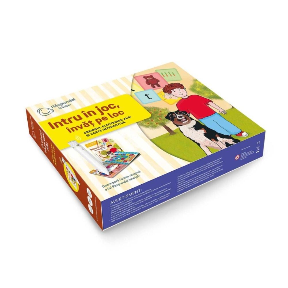 Carte interactiva si creion, Raspundel Istetel, Intru in joc, invat pe loc