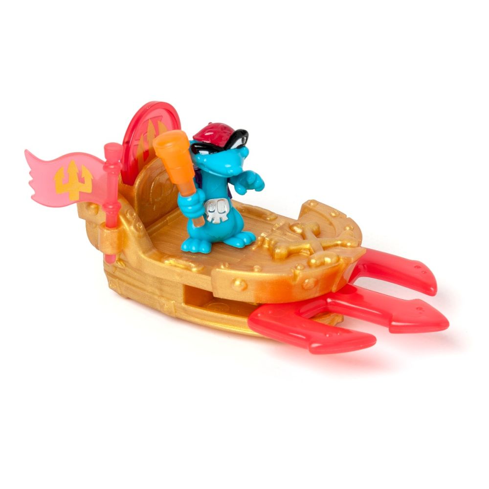 Set figurina cu barca, Piratix, Shark Treasure, Sea Speeders