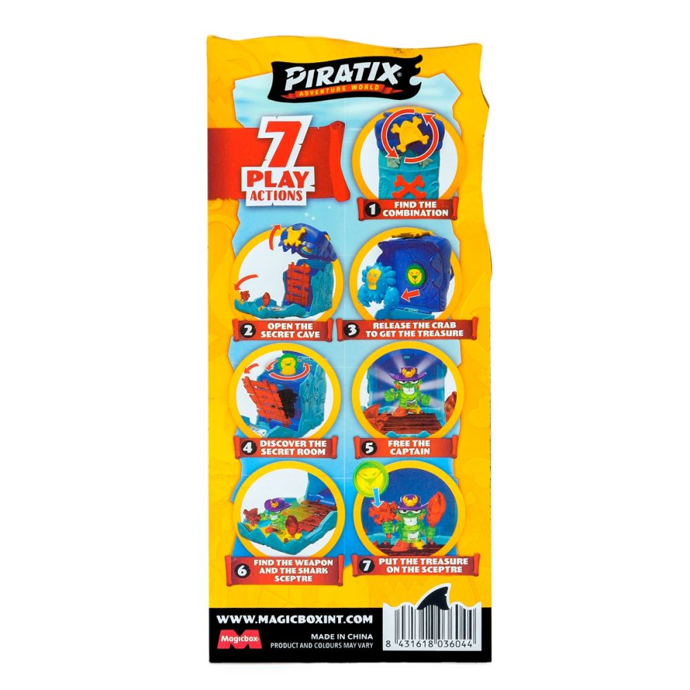 Set de joaca figurina, Piratix, Shark Cave
