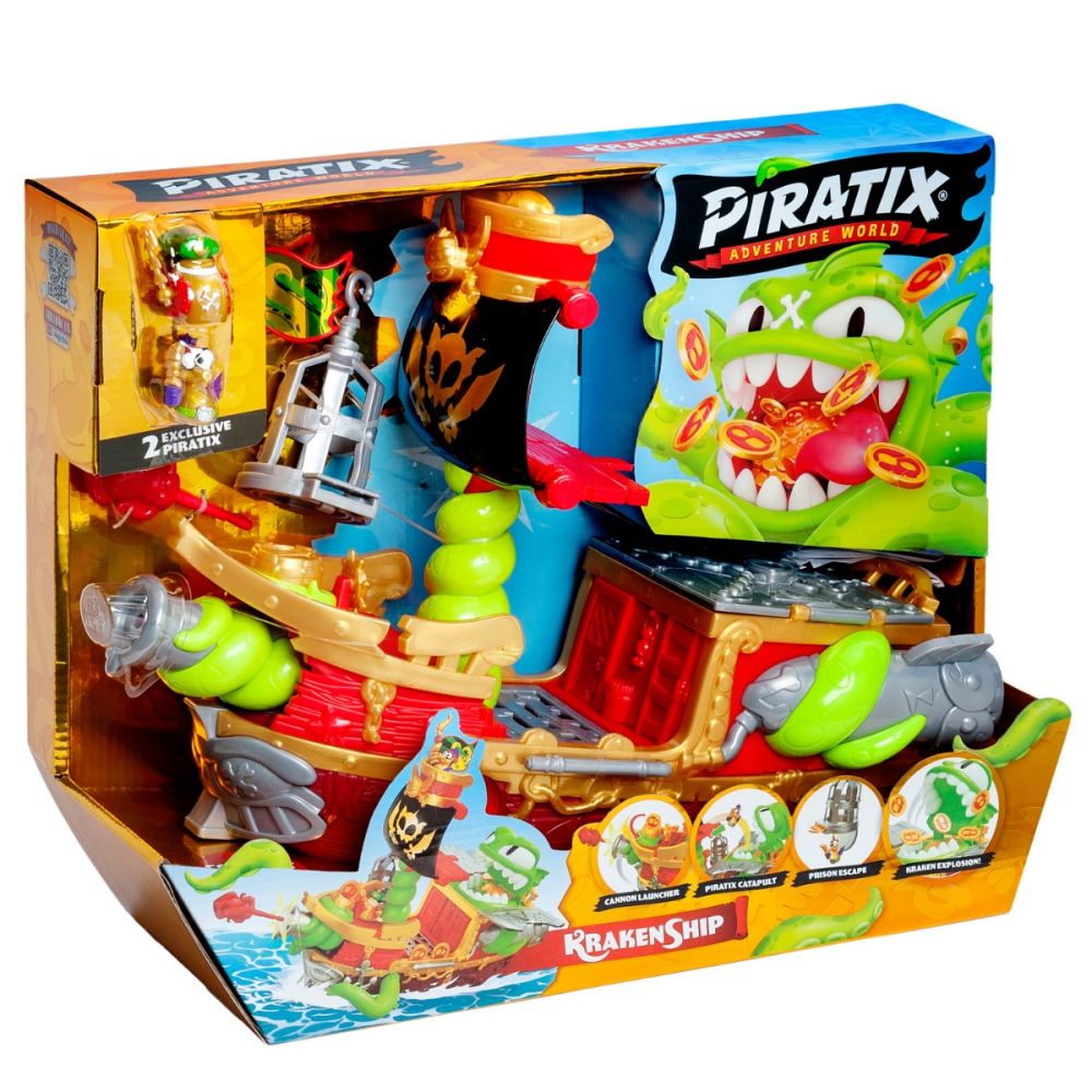 Set de joaca cu figurine, Piratix, Kraken Ship | Noriel