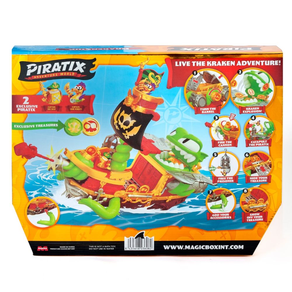 Set de joaca cu figurine, Piratix, Kraken Ship | Noriel