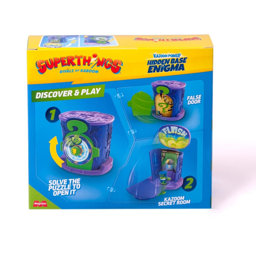 Set de joaca cu figurine Superthings, Kazoom Power, Baza ascunsa