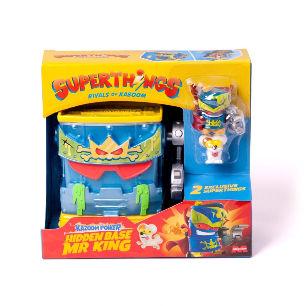 置物 get up Set de joaca cu figurine Superthings, Kazoom Power, Baza ascunsa