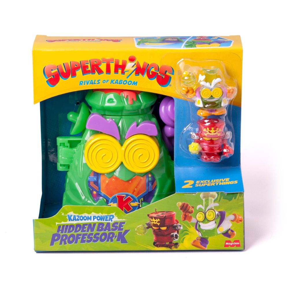 Set de joaca cu figurine Superthings, Kazoom Power, Baza ascunsa