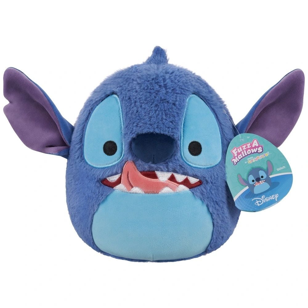 Jucarie de plus, Squishmallows, Fuzzamallows, Disney Stitch, 20 cm
