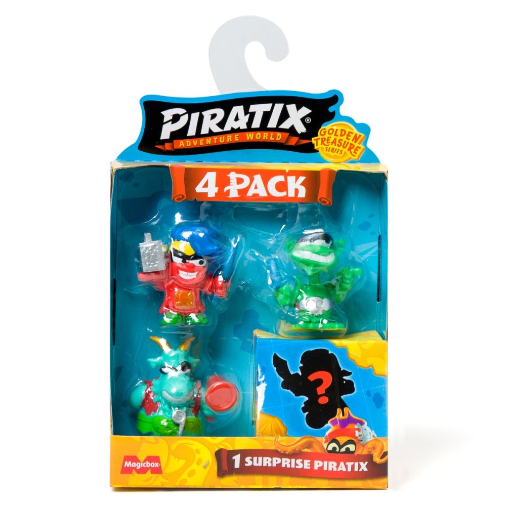 Set 4 figurine, Piratix, Golden Treasure | Noriel