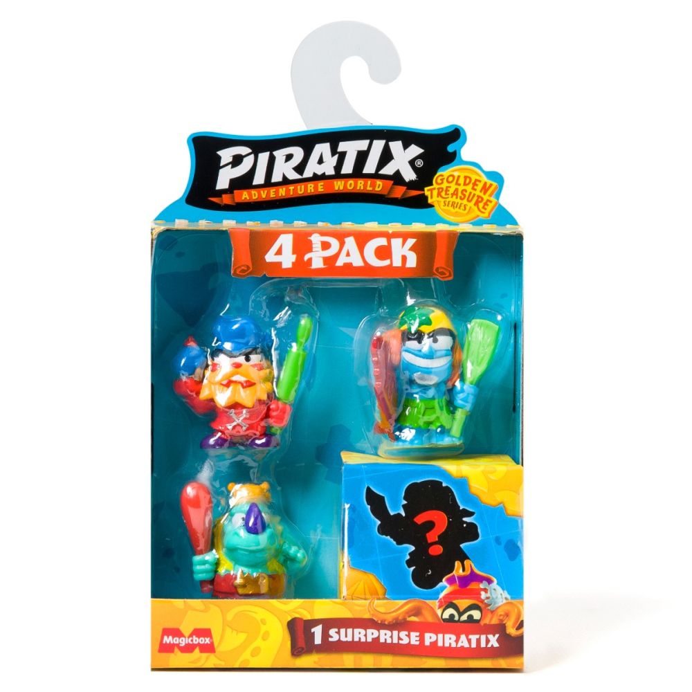 Set 4 figurine, Piratix, Golden Treasure