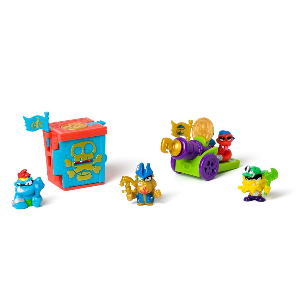 Set 4 figurine, Piratix, Golden Treasure, Captain Bones