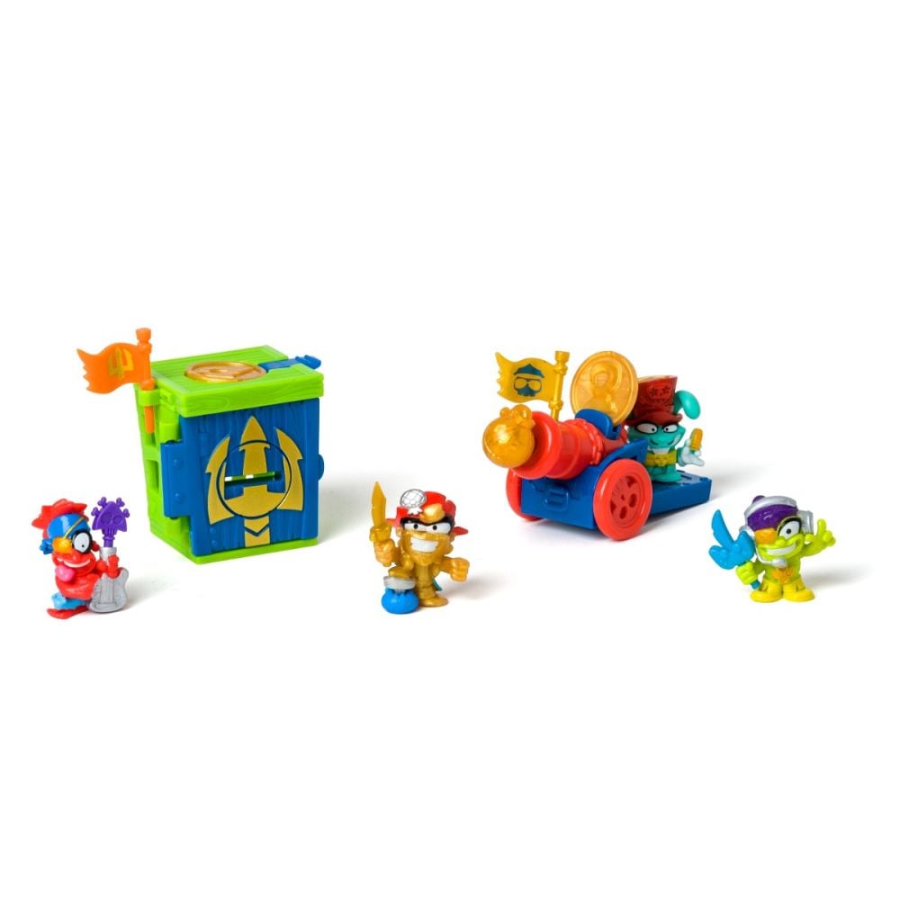 Set 4 figurine, Piratix, Golden Treasure, Captain Hat Trick