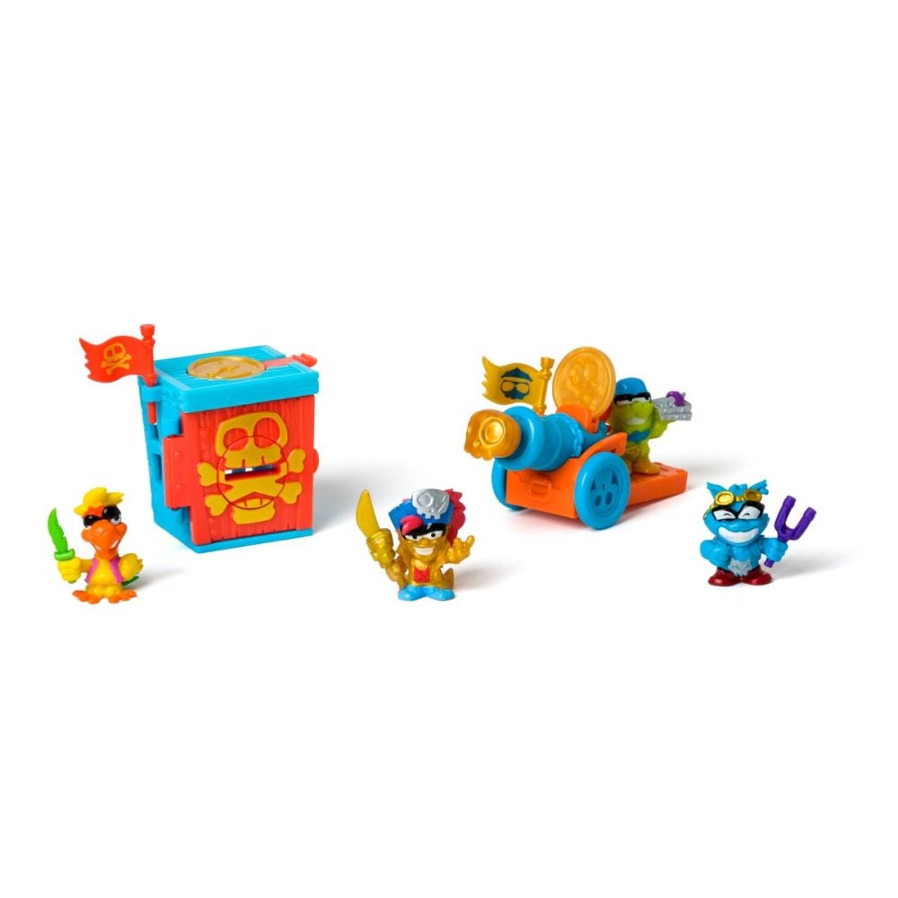 Set 4 figurine, Piratix, Golden Treasure, Captain Tina Thunder