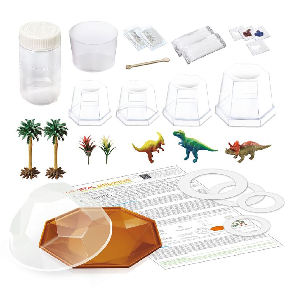 Set experimente de crescut cristale, 4M, Terariu cu dinozauri