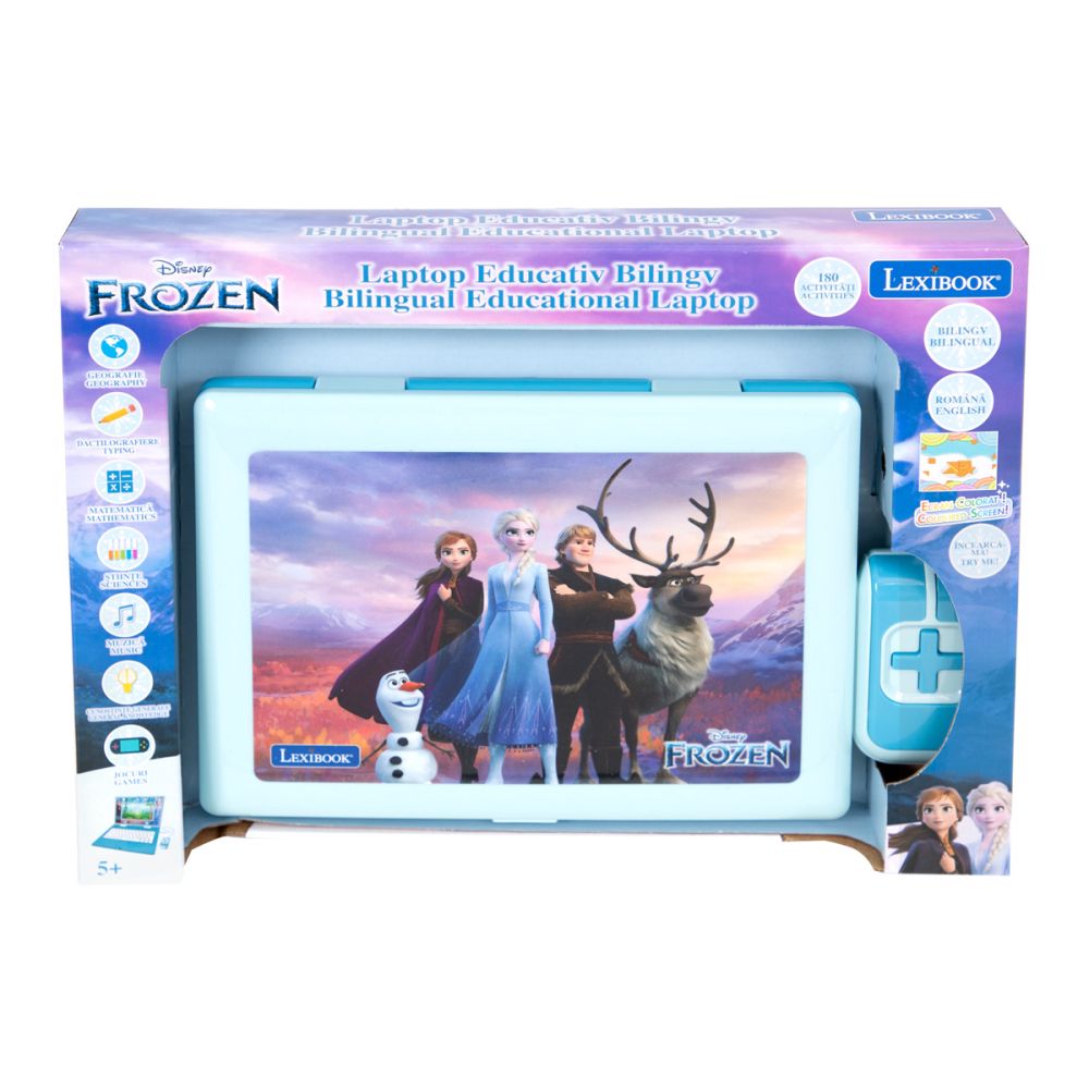 Laptop educational Lexibook, Disney Frozen, 180 de activitati