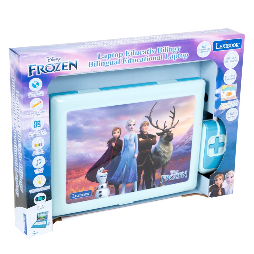 Laptop educational Lexibook, Disney Frozen, 180 de activitati