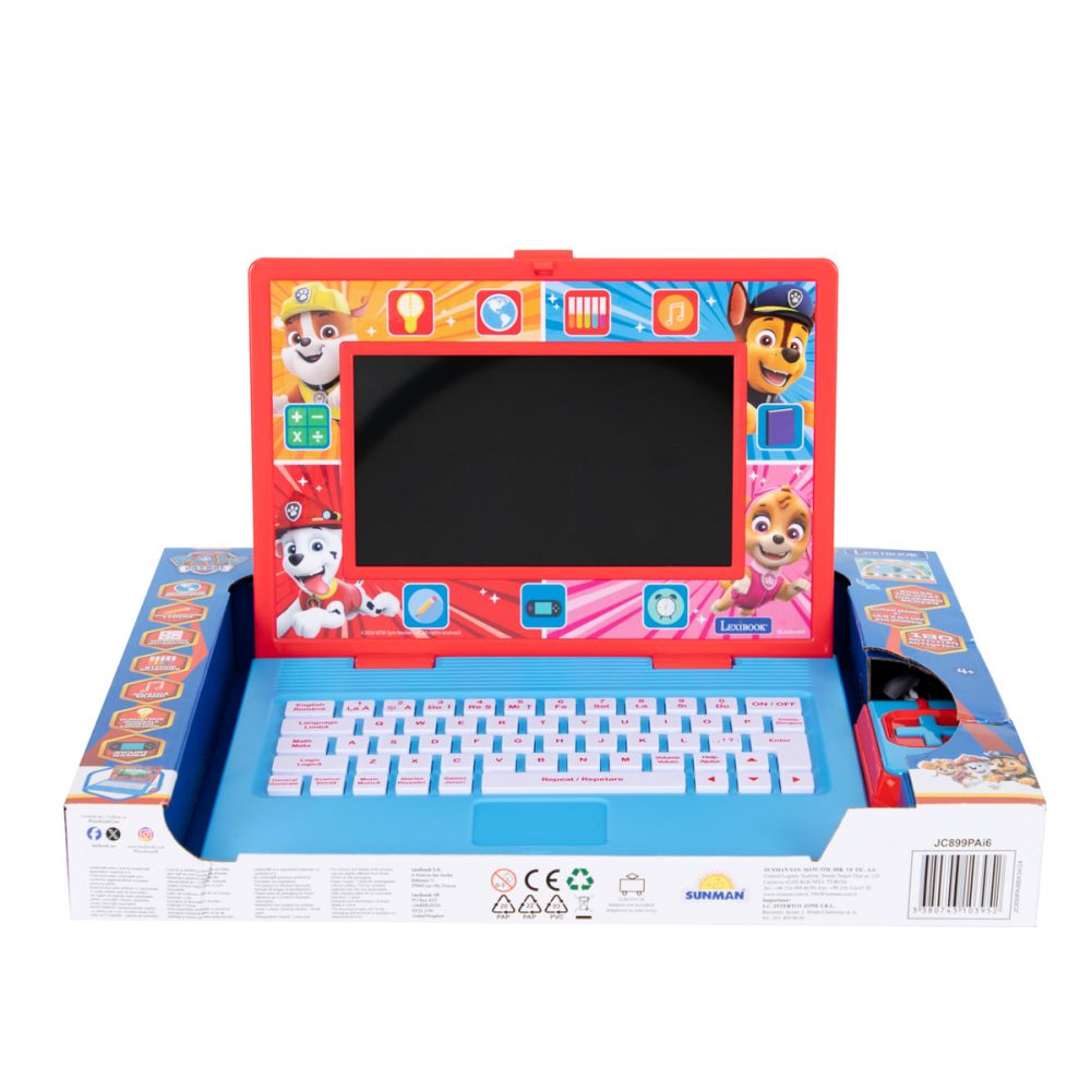Laptop educational Lexibook, Paw Patrol, 180 de activitati