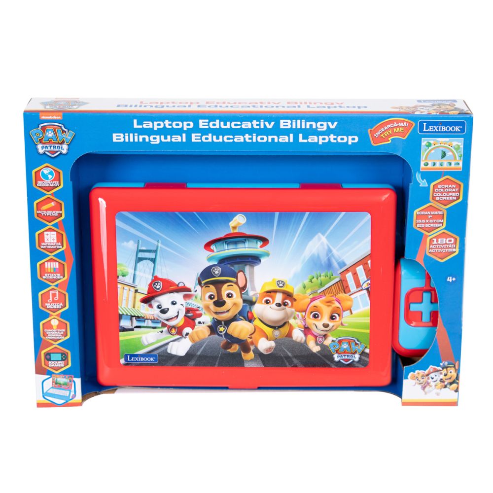 Laptop educational Lexibook, Paw Patrol, 180 de activitati