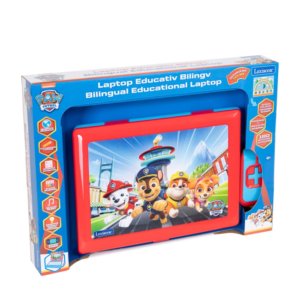 Laptop educational Lexibook, Paw Patrol, 180 de activitati