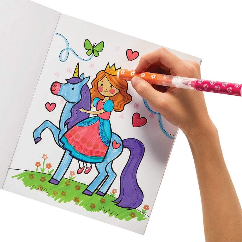 Carioci lavabile duble cu stampile Ooly stampables, 18 buc