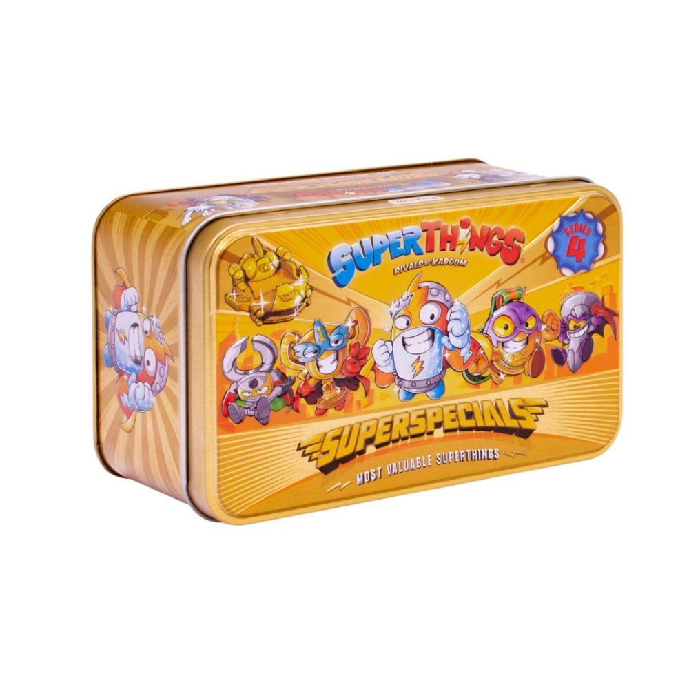 Set figurine in cutie metalica SuperThings, Super Speciale S4