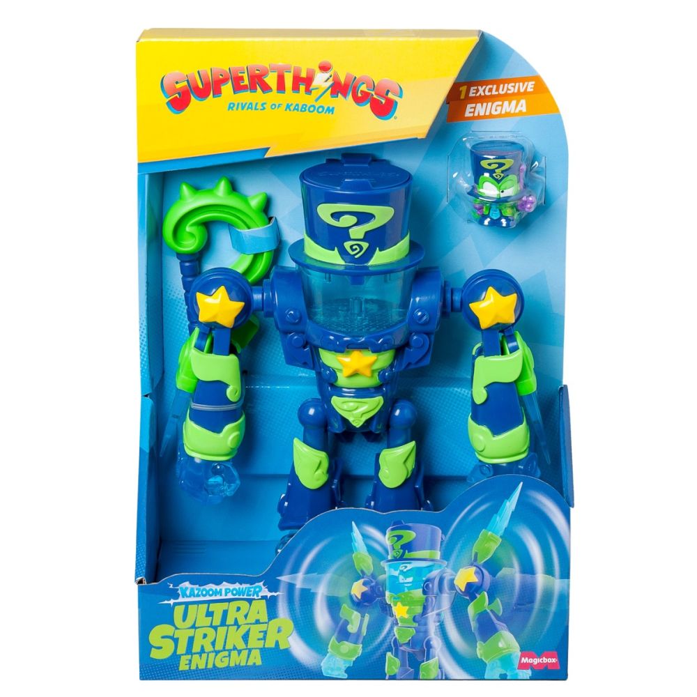 Robot cu figurina, Superthings, Ultra Striker Enigma