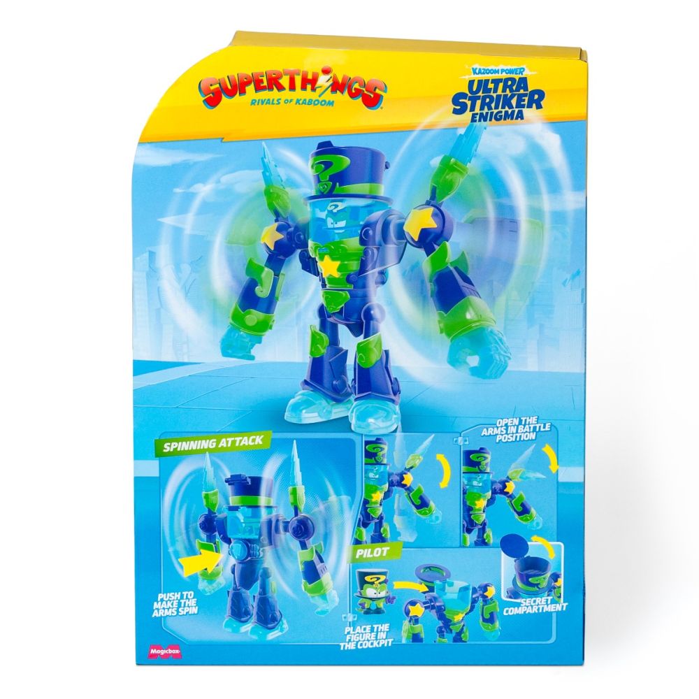 Robot cu figurina, Superthings, Ultra Striker Enigma