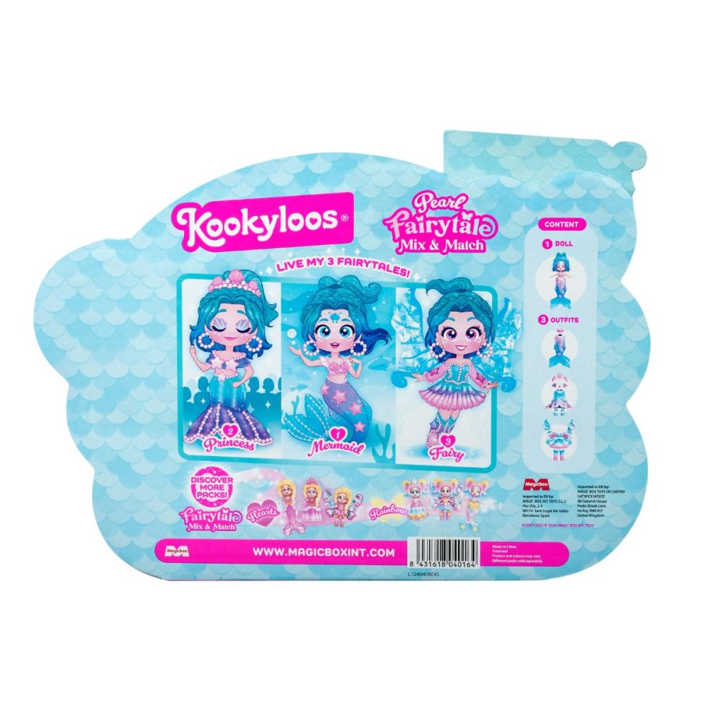 koko☆nana〜 Set de joaca cu papusa Kookyloos, Fairytale Mix&Match, Pearl