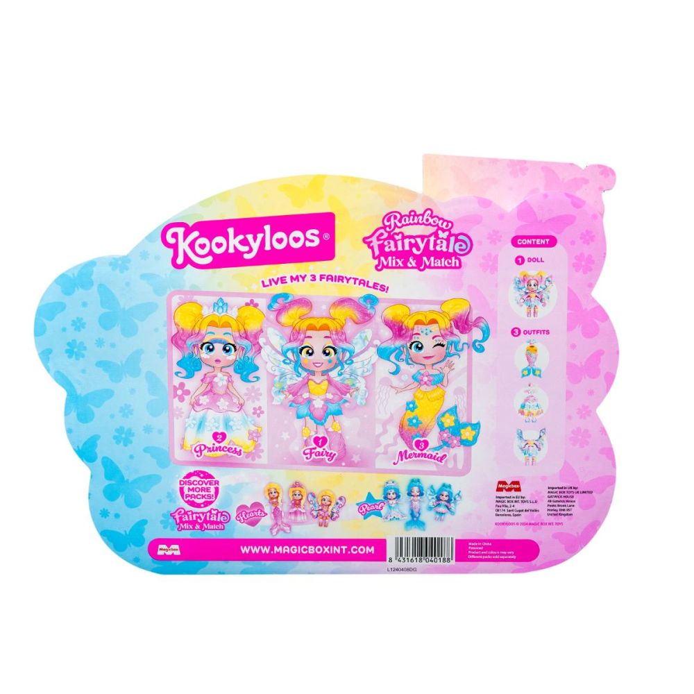 Set de joaca cu papusa Kookyloos, Fairytale Mix&Match
