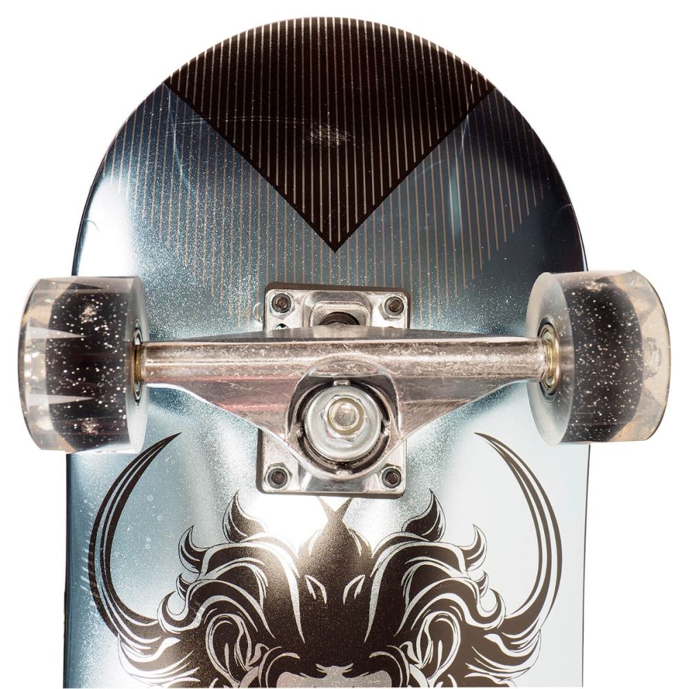 Skateboard Action One, dublu print, aluminiu, 70 x 20 cm, Multicolor, The King