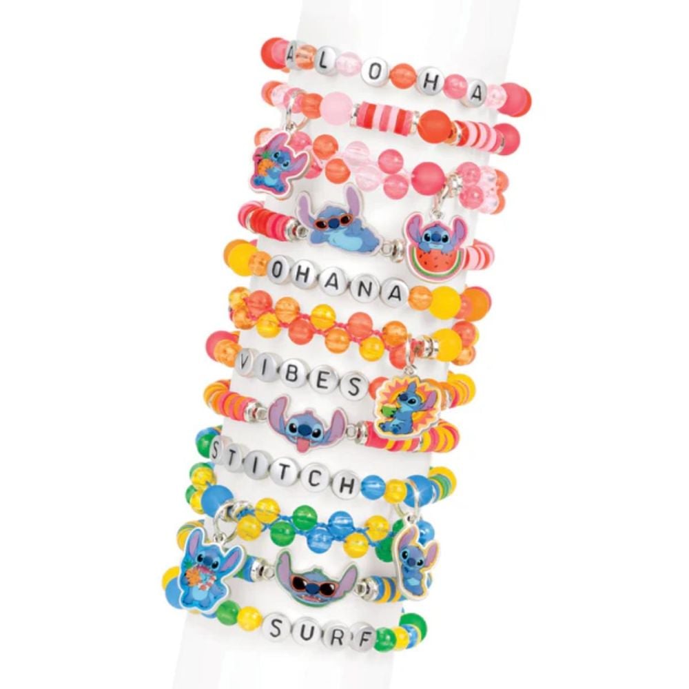 Set de creat bijuterii si carte de povesti, Make It Real, Disney Stitch, 1865 piese