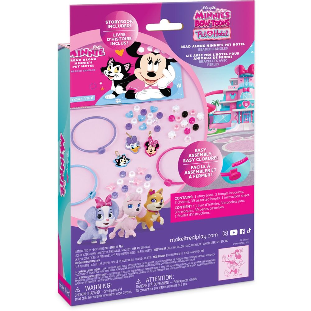 Set de creat bratari si carte de povesti, Make It Real, Minnie's Pet Hotel