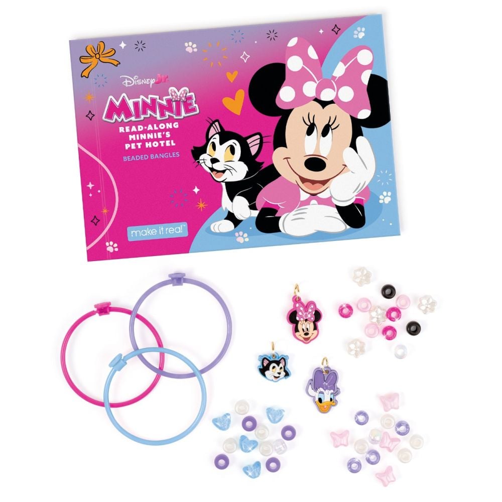 Set de creat bratari si carte de povesti, Make It Real, Minnie's Pet Hotel