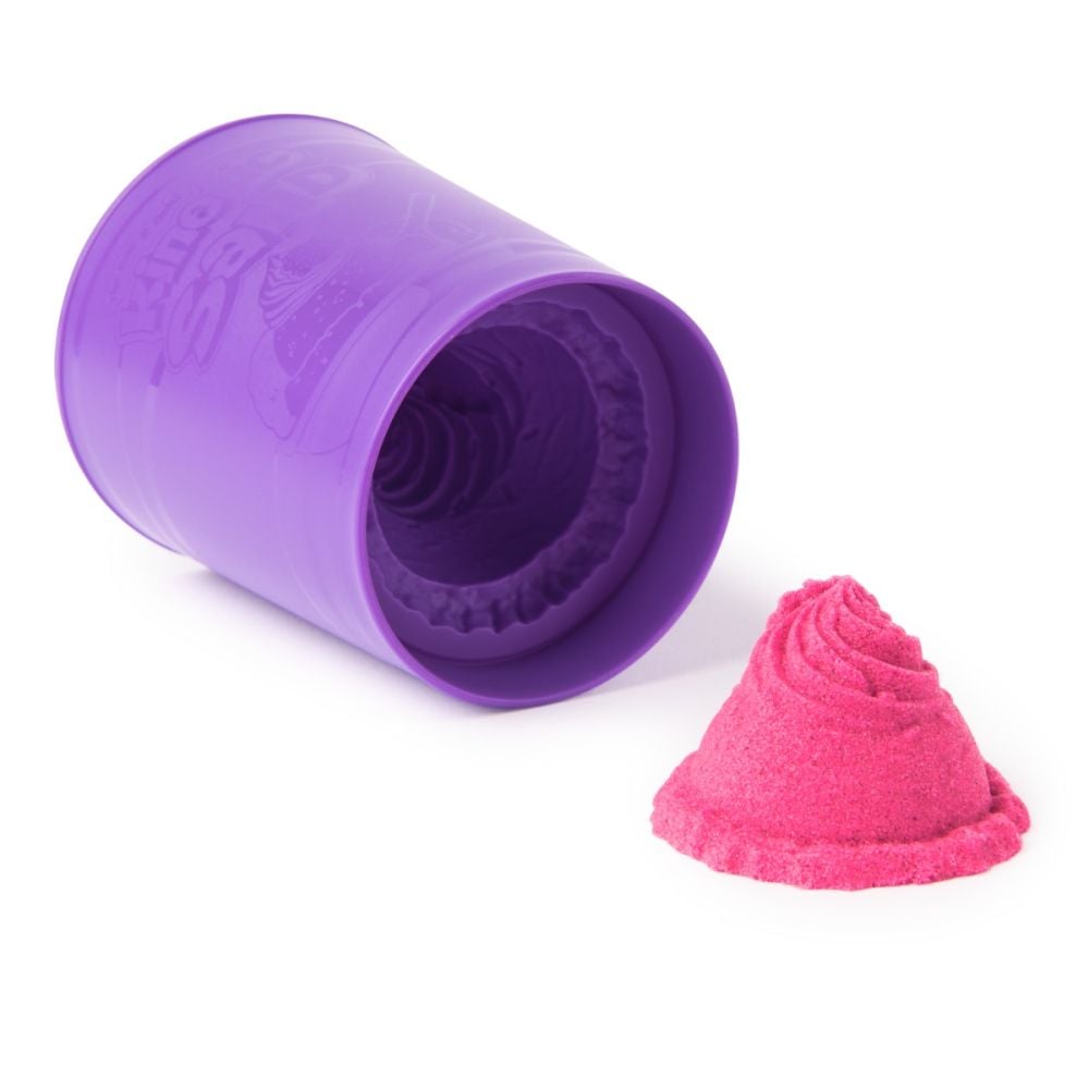 Set de joaca cu nisip, Kinetic Sand, Ice Cream Tub, Roz, 20149737