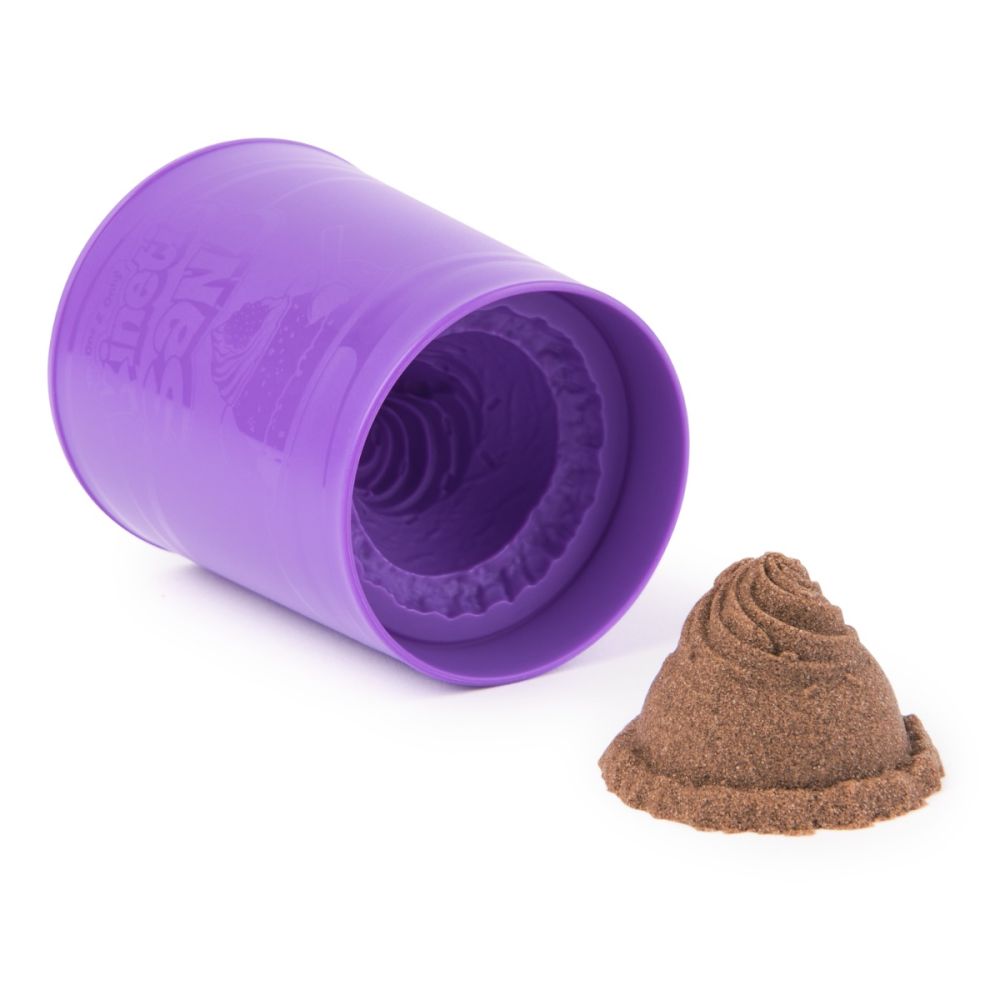 Set de joaca cu nisip, Kinetic Sand, Ice Cream Tub, Maro, 20150923
