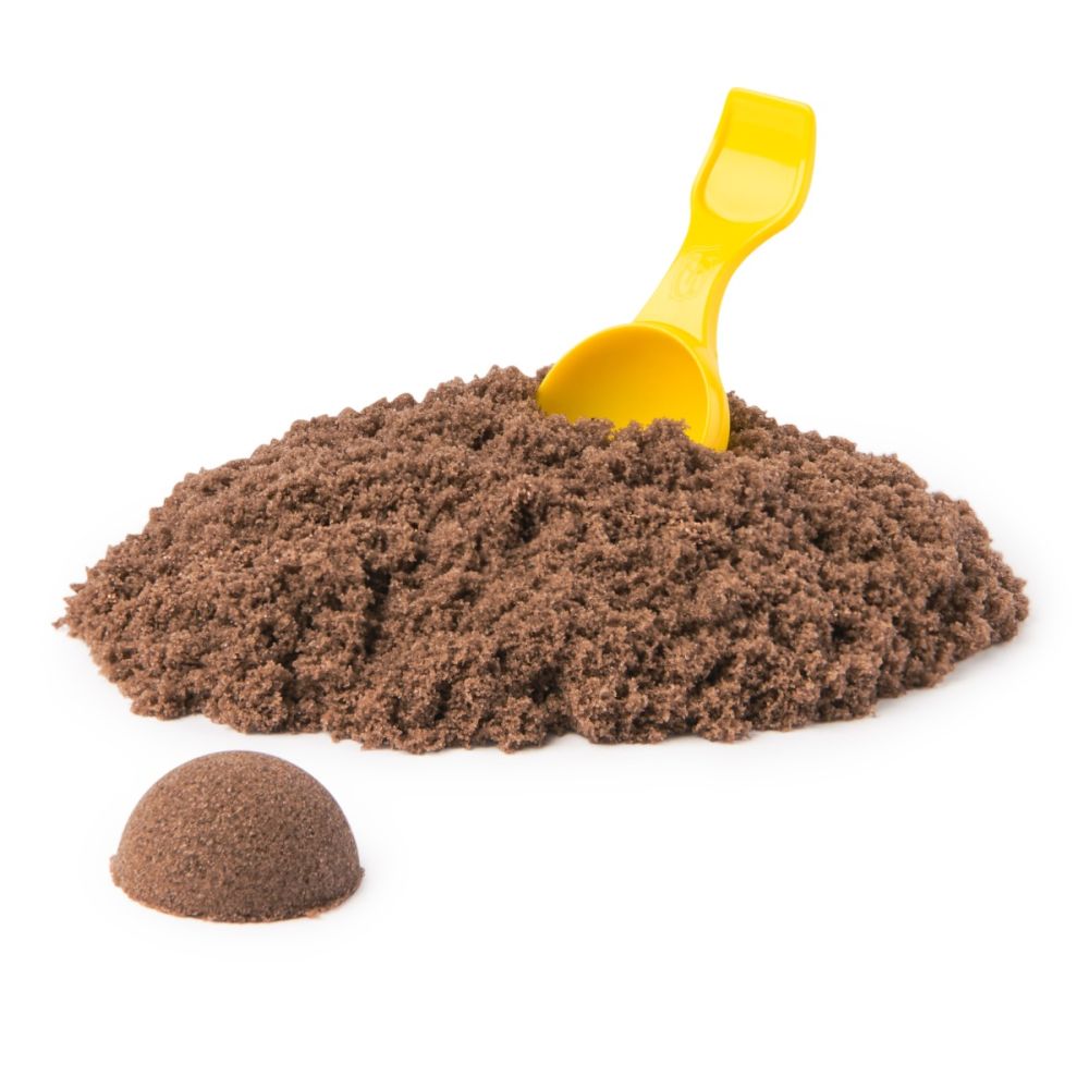 Set de joaca cu nisip, Kinetic Sand, Ice Cream Tub, Maro, 20150923