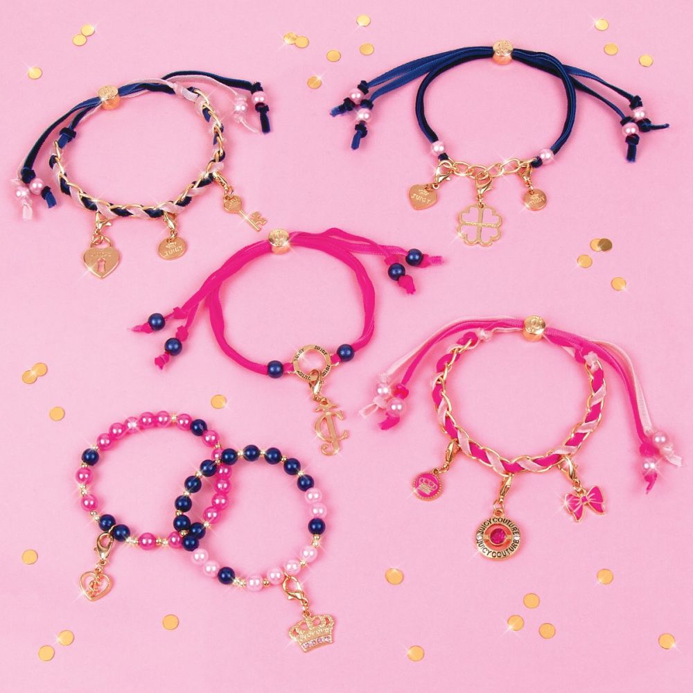 Set de bratari si bijuterii Juicy Couture Charmed By Velvet and Pearls, Make It Real