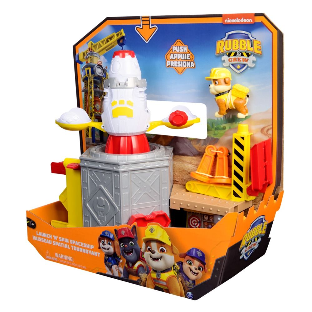 Set de joaca cu figurina Paw Patrol, Launch And Spin Spaceship, 6071624