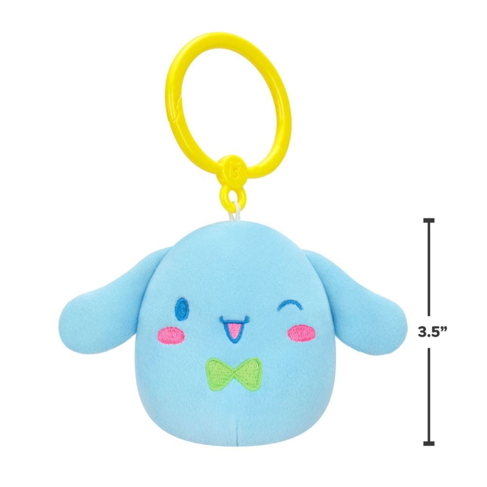 Breloc de plus, Squishmallows, Hello Kitty, 9 cm