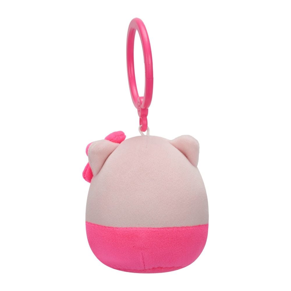 Breloc de plus, Squishmallows, Hello Kitty, 9 cm