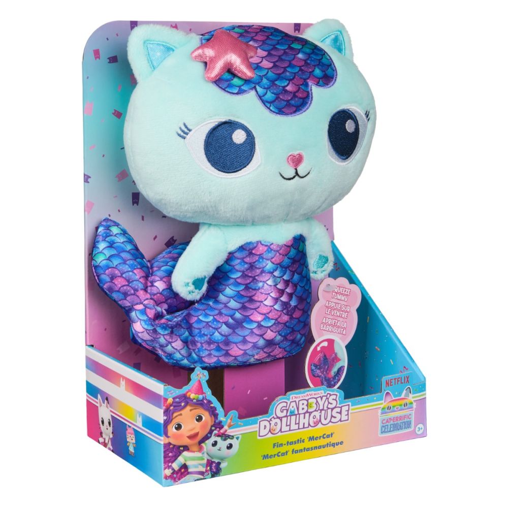 Jucarie de plus, Gabbys Dollhouse, Deluxe Mercat, 25 cm, 6071766