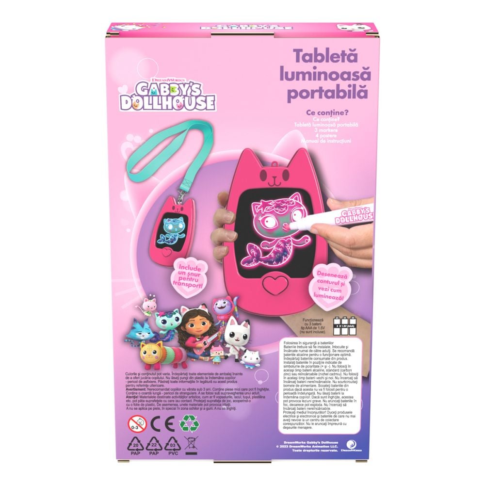 Tableta de desenat, Gabby's Dollhouse, Mobile Light Pad