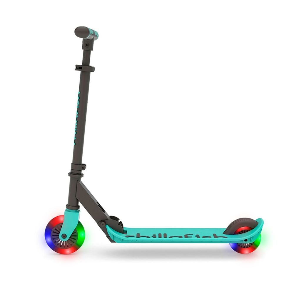 Trotineta pliabila cu 2 roti cu lumini, Chillafish, Flexxi Glow, Mint