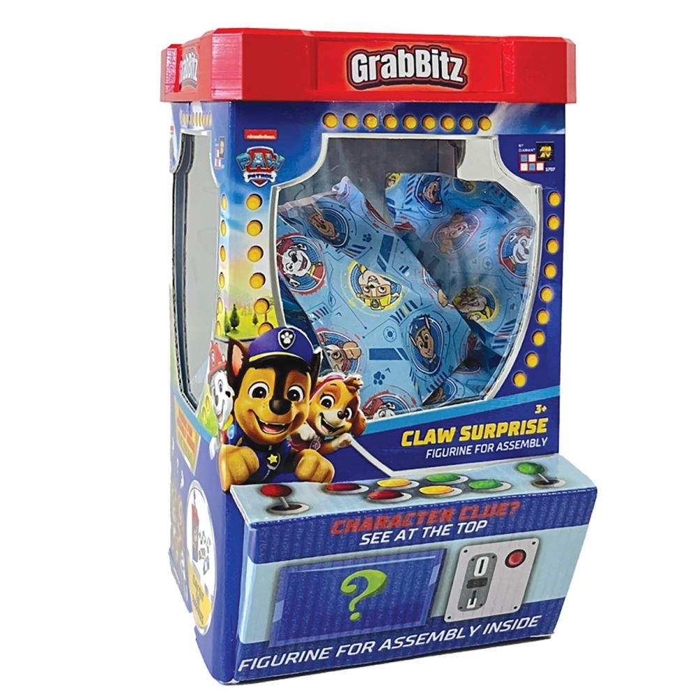 Aparat cu figurina surpriza de asamblat, Grabbitz, Paw Patrol