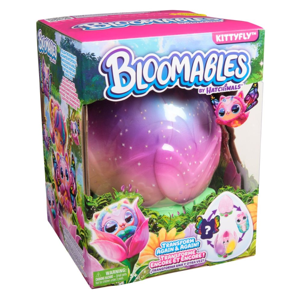 Figurina de plus surpriza, Hatchimals, Bloomables, Kittyfly, 6072450