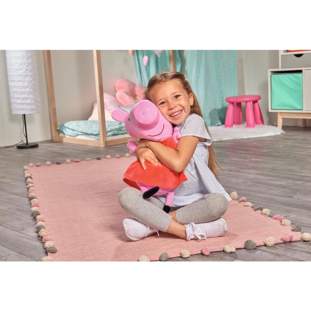 Jucarie de plus Peppa Pig, Peppa, 33 cm