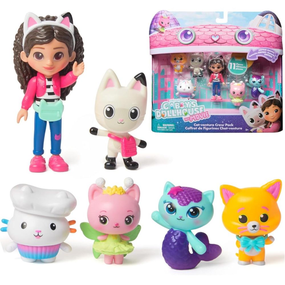 Set mini figurine, Gabbys Dollhouse, Cat-venture Crew, 6072633