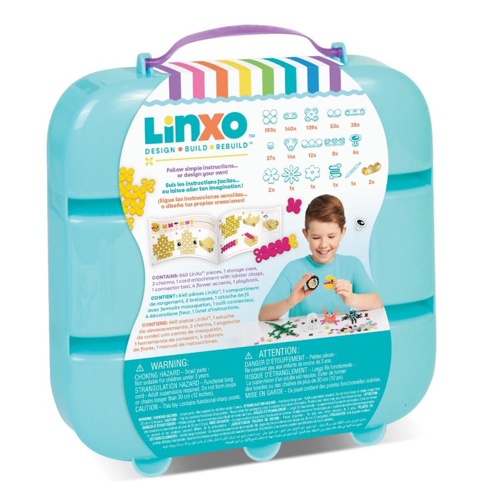 Set de creat 13 elemente decorative flexibile, LinXo, Creator Set, 650 piese