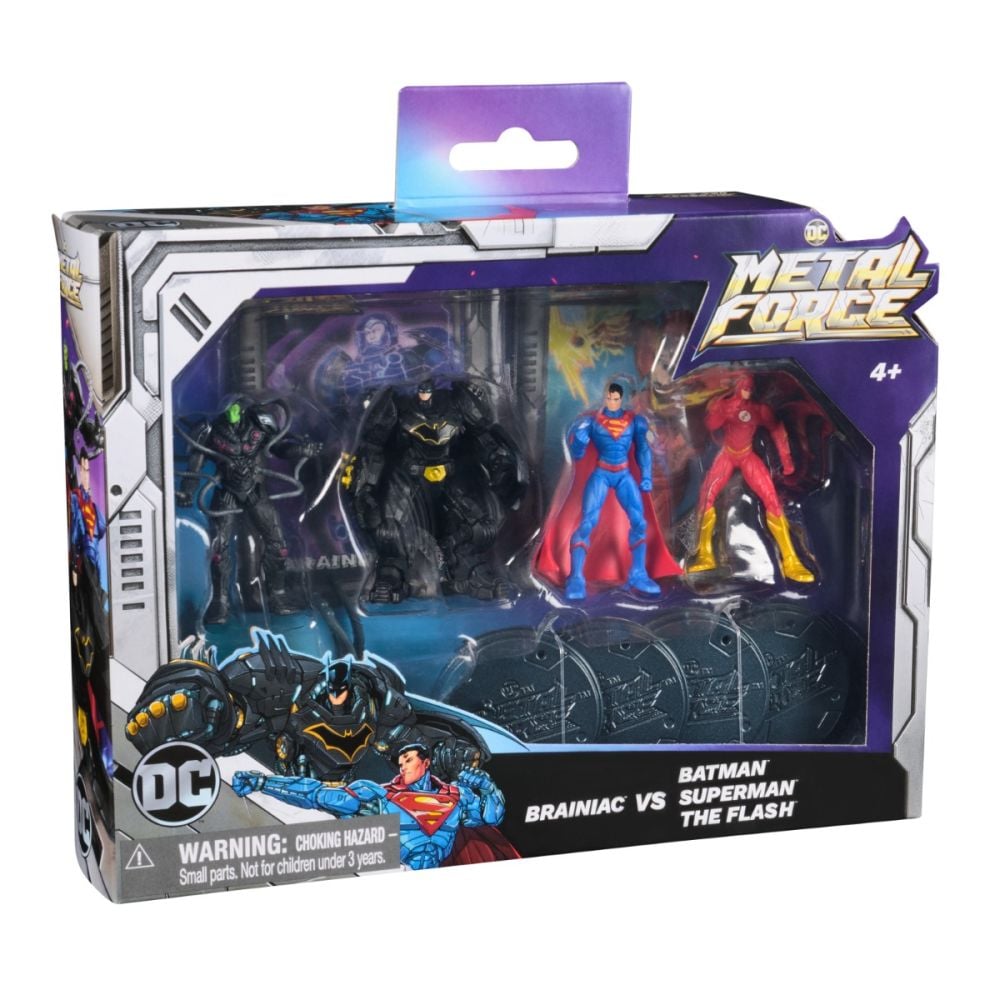 Set 4 figurine, Dc Universe, Metal Force, 5 cm, 6072651