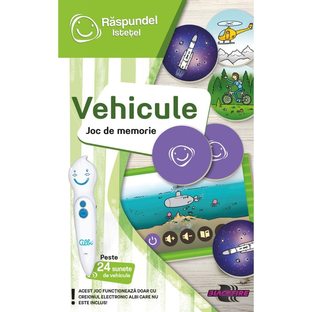 Joc de memorie, Raspundel Istetel, Vehicule